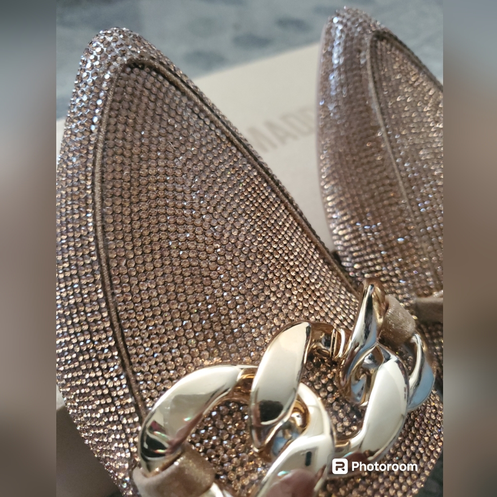 Steve Madden Rhinestone Chain Mules - Picture 5 of 6
